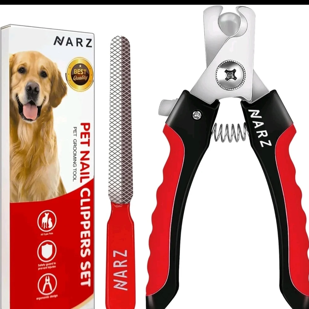 Red and Black Dog Nail Clippers Set